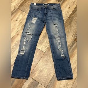 Lightly worn jeans